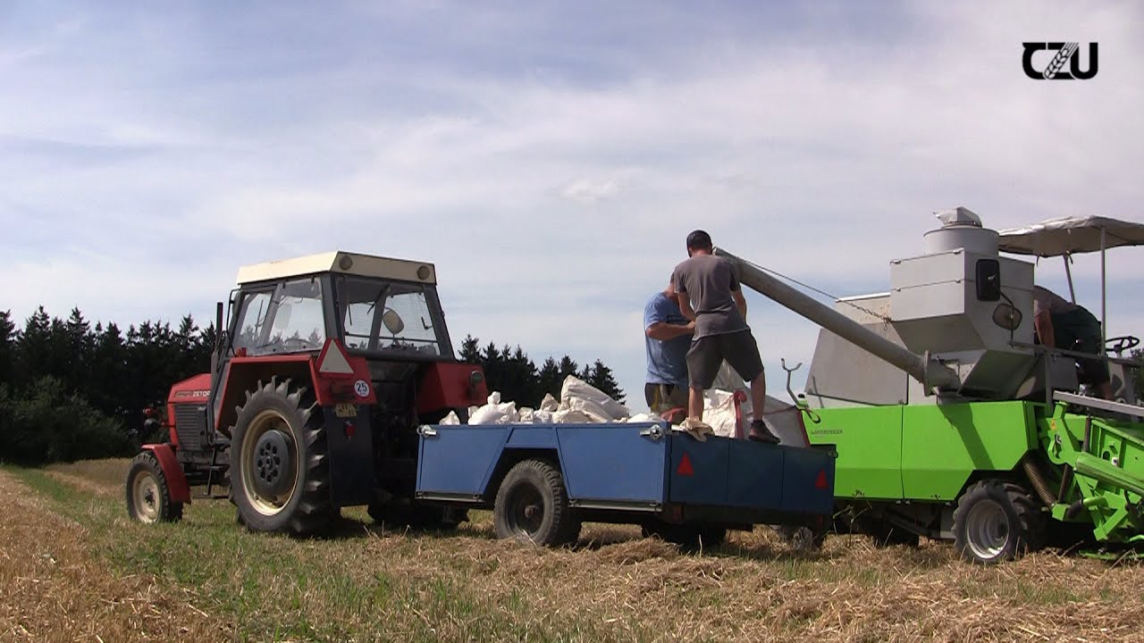 Wintersteiger Classic Zetor 8111. Sklizeň pokusných parcel obilnin v