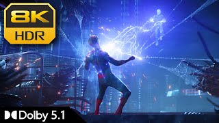 8K HDR | Spider-Man Causes An Overload To Explode Electro | Dolby 5.1