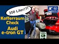 Kofferraum-Check: 2023 Audi e-tron GT - was passt in den Kofferraum? Fahrrad? Leiter? Koffer?