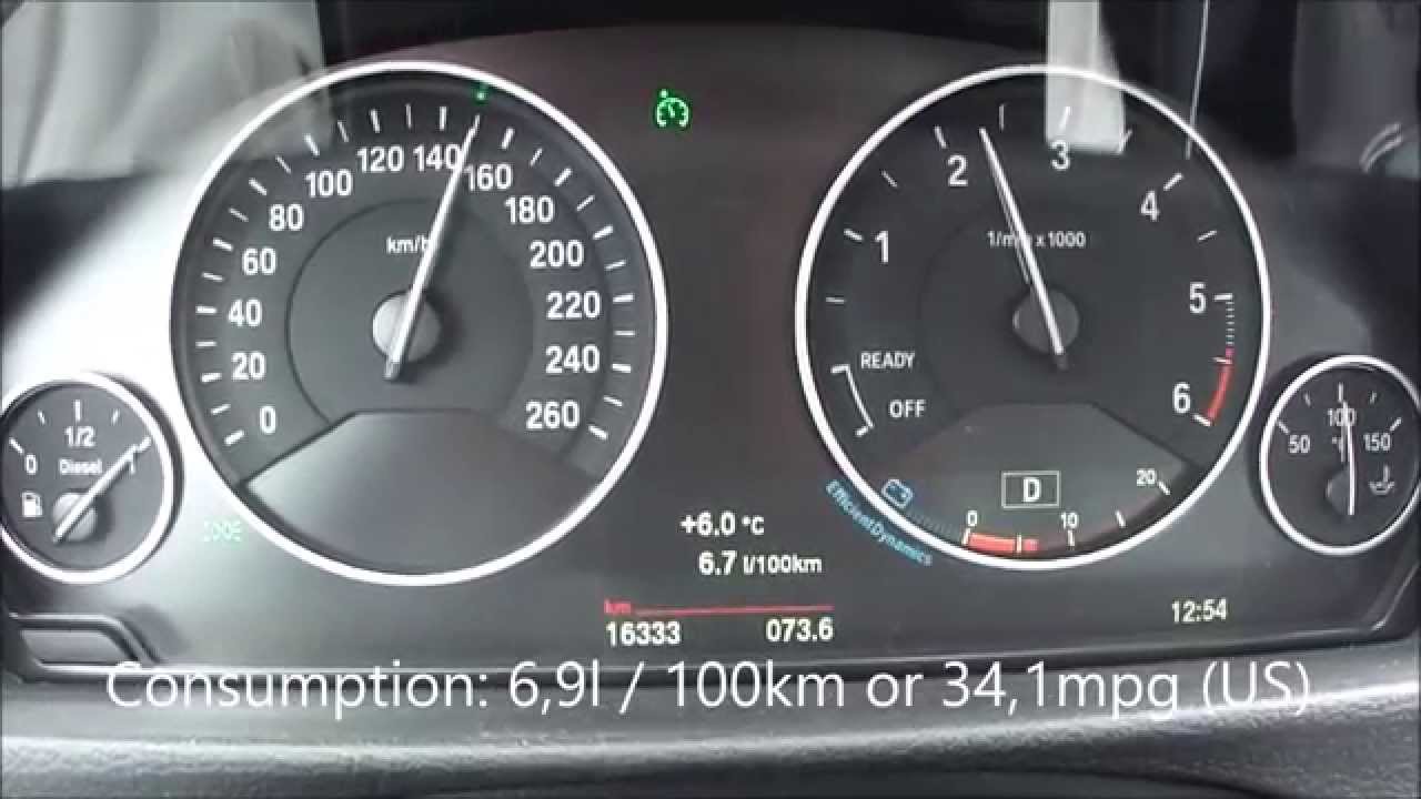 BMW 320d xDrive Touring Fuel Consumption Test 