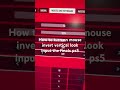 How to turn on mouse invert vertical look input the finals ps5