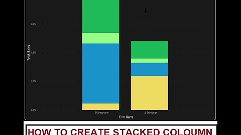 How To Create Stacked Column Chart  | POWER BI HINDI |
