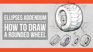 How to draw a rounded wheel