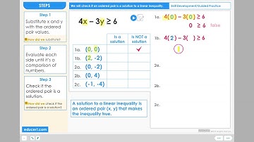 Lesson 8.2 - Check Solutions to a Linear Inequality (Skill Development Part 1 of 2)