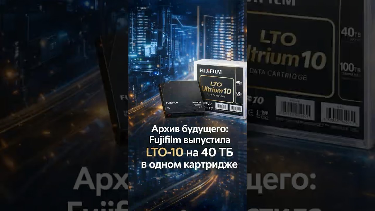 40 ТБ на кассете?! Fujifilm вернула магнитную ленту в 2026