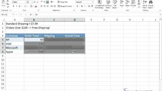 Lesson 48 - Using The If Function For Logical Tests