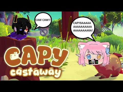Uma CAPIVARA e um CORVO se aventurando!! CapyCastaway!