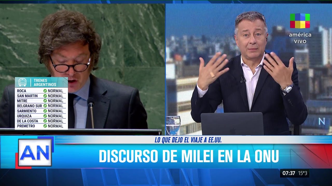 🗣 Javier Milei acusa a la ONU de ser socialista y violar derechos ...