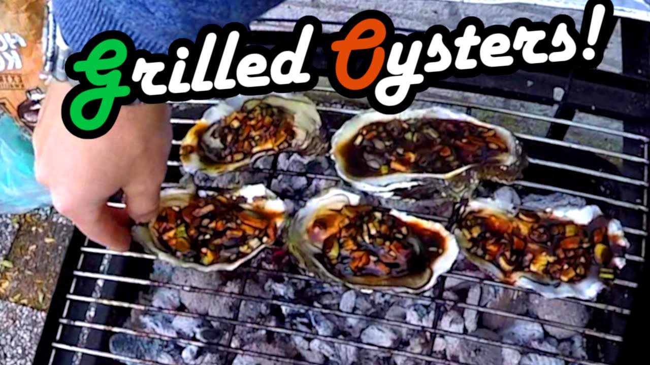 Recipe Grilled Oysters Chinese street food style YouTube