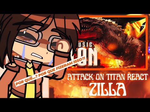Attack On Titan React Ao Rap Do Zilla Os Monstros São Vocês Papyrus Da Batata 