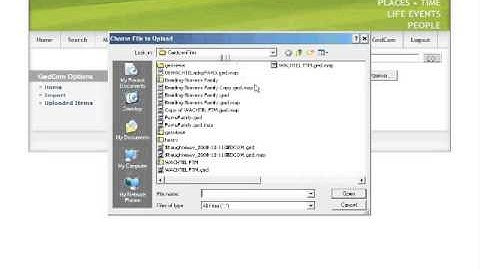 Genealogy_Import Gedcom File