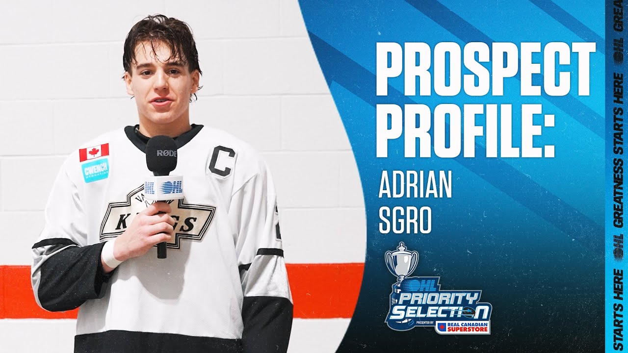 Профиль кандидата на драфт OHL 2026 года: Адриан Сгро