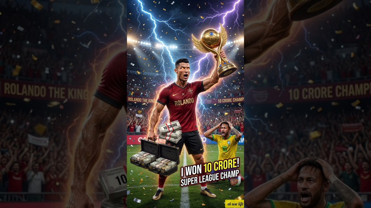 Rolando Won 10 Crore Super League Trophy ⚽🔥 | Emotional Football Story #usashorts #usaviral