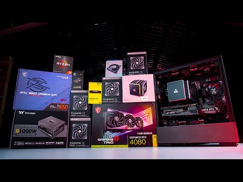 TOTAL BLACKOUT, NO RGB! | All Black Gaming PC Build | MSI RTX 4080, AMD RYZEN 9 7900X, Air Cooled