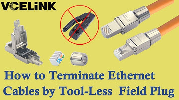 RJ45 Cat6 Field Termination Plugs Tool less Step by Step Easy Assembly Guide  || VCELINK