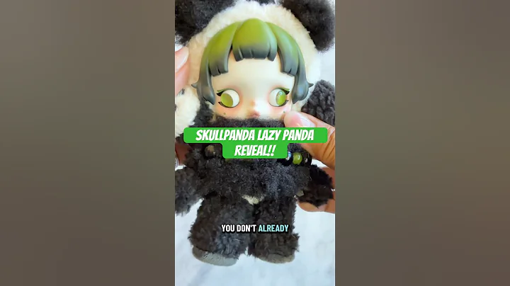 Unboxing the new Skullpanda Lazy Panda special edition plushie pendant #popmart #skullpanda