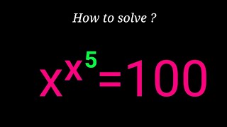 Nice Algebra Exponential Equation: How to solve X=?