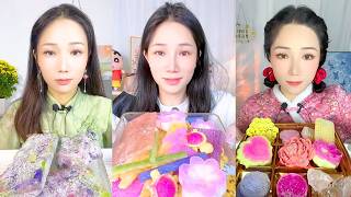 Crystal Flower Jelly Desserts With Colorful ASMR