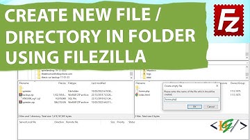How to Create New File and Directory in Website Folder using FileZilla | PHP | HTML