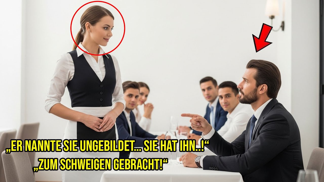 Der Milliardär nannte die Kellnerin ‚ungebildet‘ —doch sie brachte ihn zum Schweigen, als sie fünf..