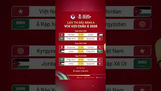 Lch Thi u Ca i Tuyn U23 Vit Nam Ti Bng A  Vck Gii U23 Chu  2026u23vn afcu23