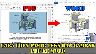CARA COPY PASTE TEKS DAN GAMBAR PDF KE WORD