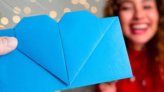 Muttertag Kuvert mit Herz falten ❤️ Last-Minute Muttertagsgeschenk basteln
