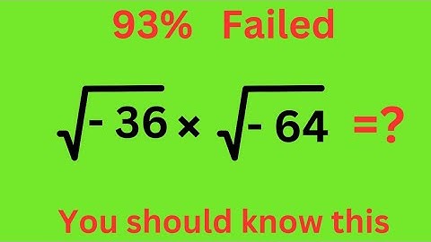 Baaic Math Problem || Many will get wrong || Multiply squire root of negative signs ||
