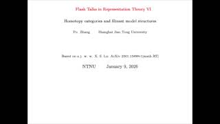 Pu Zhang: Homotopy categories and fibrant model structures