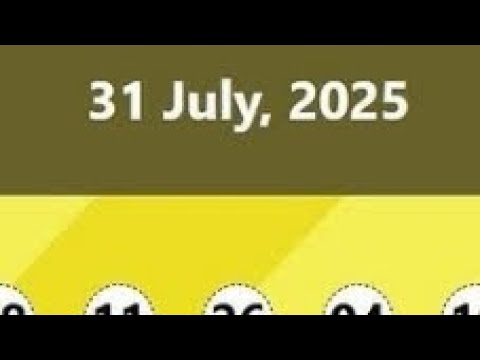 Dream Draw Lottery Result 31 7 2025 July Thursday Night Boeng7 ROYAL6 FANTASTIC5 MEGA4 THRILL3 UAE 1