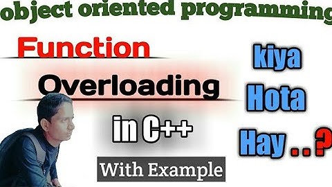 function overloading in c++ video  in Hindi/Urdu