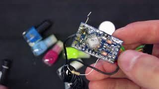 Nail varnish is NOT a good conformal coating for electronics PCBs!