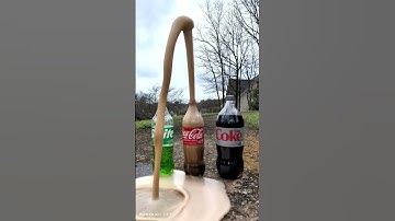Coke Sodas Vs Mentos 5 (IN REVERSE) #satisfying #experiment #asmr