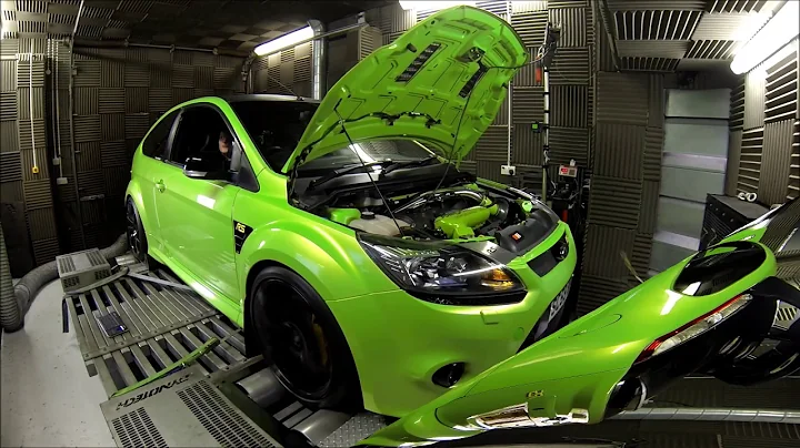 Focus RS MK2 with MSD400 On the Dyno at Motorsport Developments.