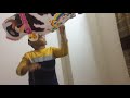 Helium gas balloons playing indoor / Jahin alams creation song for the baby