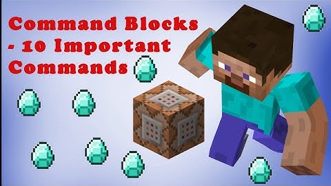 Minecraft 10 Important Commands to use in Command Blocks [1.8]