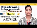 Orifice Plates - Flow Measurement Transducers - Electronic Instruments and Measurements