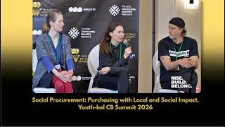 Details Social Procurement: Purchasing with Local and Social Impact | Youth-led CB Summit 2026 Update