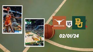 Full Game : Texas vs Baylor - Feb 01, 2024 | Mochilovebasket