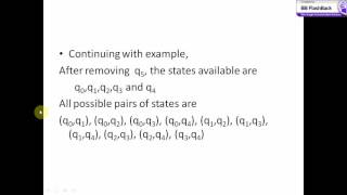Minimization of DFA