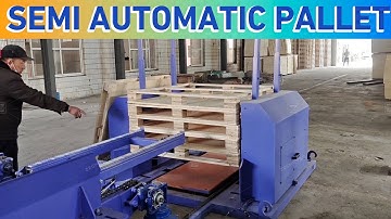 Saving Cost by Using this Stringer Semi Automatic Wood Pallet Nailing Machine