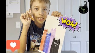 How to draw Funny Grumpy Cats🐱/ Cute Easy Art Project✏️🖼️