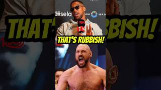 “‘THAT’S RUBBISH!’ Anthony Joshua GOES OFF On Tyson Fury #AnthonyJoshua #TysonFury #Boxing #AJvsFury