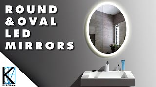 Round and Oval LED Mirrors - Ketcham Medicine Cabinets