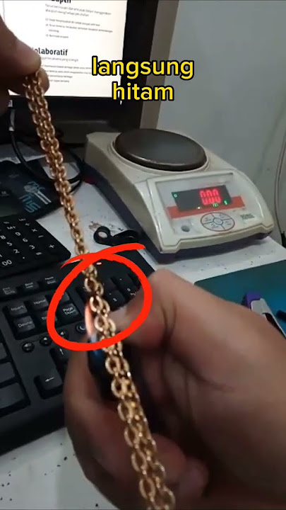 cara cek emas mudah | emas muda 375 #cekkeaslianemas #shortsfeed #videoshortsviral #shortsvideo
