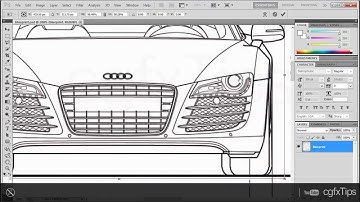 Photoshop & 3ds max Tutorial: Blueprint Setup