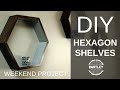 DIY Hexagon Shelves