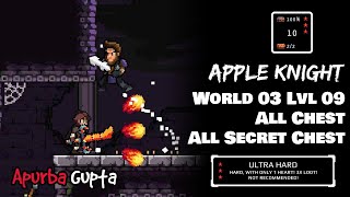 Apple Knight World 3 Level 9 | All Chest &amp; Secret Chests | Ultra Hard |