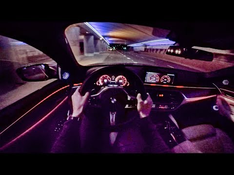 2018 BMW 5 Series M550i XDrive NIGHT POV DRIVE By AutoTopNL