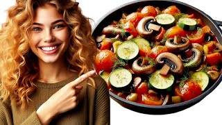 MOUTHWATERING Mushroom Stew Recipe with Tomato and Zucchini